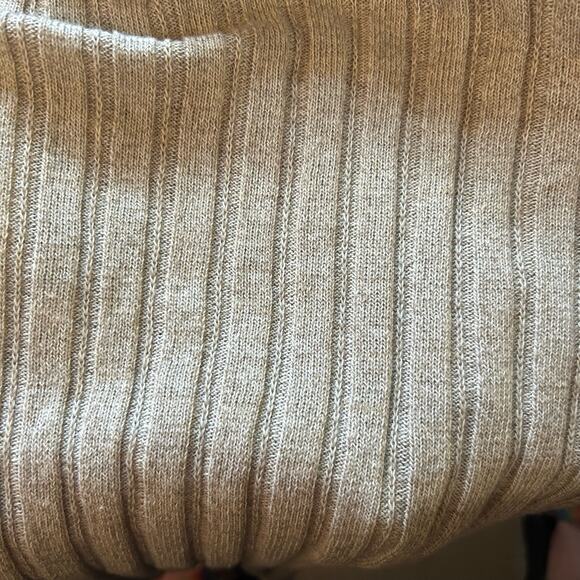 Collezione Dante Linen Blend Sweater Large Textured Transitional Minimalist Work - Picture 4 of 5